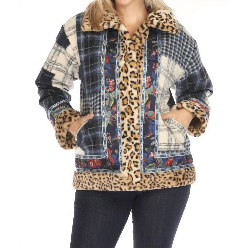 NEW JOHNNY WAS becks plaid reversible jacket in multi